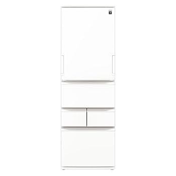 Amazon | シャープ 冷蔵庫 幅60.0cm 408L SJ-XW41P-W シルキー